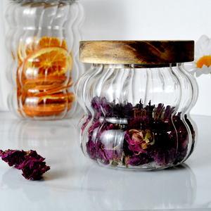 Bán buôn lọ thủy tinh kín container lưu trữ cho kẹo trang trí của hạt cà phê cookie, 370ml, 620ml, 800ml - Product Image 2