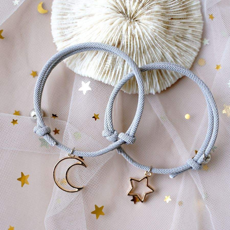 Moon Star Couple Bracelet Magnetic Attraction Jewelry