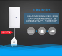 LORAWAN Détecteur d'eau domestique avec alarme, détecteur de fuite d'eau sans fil, traqueur d'utilisation d'eau pour tuyaux, cuisine, salle de bain, sous-sol
