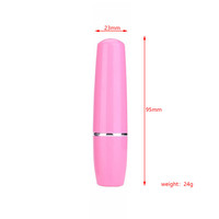 Vibrateur miniature portable bon marché, batterie gratuite, forme de rouge à lèvres, jouets sexuels pour femmes, vibrateur pour point G