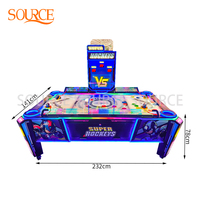 Table de hockey sur air entièrement automatique SOURE de haute qualité avec écran électronique, prix d'usine, jeu de hockey sur air d'arcade pour centre de jeux