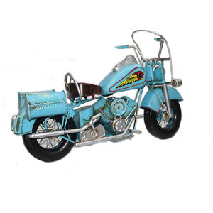 Modèle de moto Amérique Harley artisanat ornements avec roues rotatives fer blanc personnalisé Allemagne modèle de voiture Majorque - Product Image 6