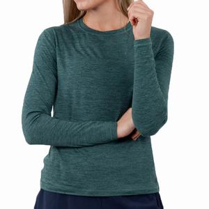 T-shirt à manches longues de luxe pour femmes, vêtements de détente personnalisés, respirant, en polyester et élasthanne, jersey ajusté, pour l'automne - Product Image 2