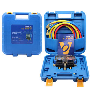 YALUE <b>Mechanical</b> Dual Gauge VRM2-B-0401 High Accuracy Refrigerant Charge Gauge For R22 R134 R410A - Product Image 1