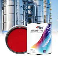 Tinte Automotriz Rojo Hierro Transparente 1K, Pintura de un Solo Componente Rojo Marrón de Alta Transparencia para Reparación de Carrocería de Vehículos