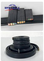 Fils électriques échoués de câble de pompe à eau submersible certifiés par CE 4x4 Sqmm