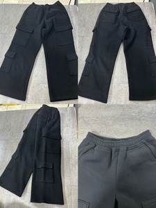 Vendita calda da <span class=keywords><strong>donna</strong></span> <span class=keywords><strong>pantaloni</strong></span> della tuta Cargo <span class=keywords><strong>oversize</strong></span> in pile di cotone traspirante <span class=keywords><strong>pantaloni</strong></span> sportivi da ginnastica in bianco - Product Image 2