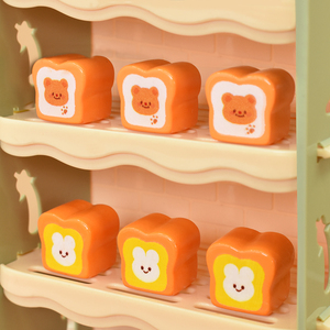 Kawaii Gấu Thỏ bánh mì nướng bánh mì nhựa flatback Cabochon cho Diy scrapbooking điện thoại trường hợp tóc phụ kiện nhà búp bê thu nhỏ - Product Image 5