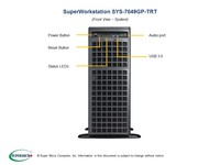 Server Penyimpanan Komputer Pelatihan Virtualisasi Pemelajaran Dalam SYS-7049GP-TRT SuperServer