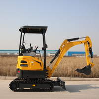 Mini-excavatrice Shantui 17SR EPA Euro 5, nouvelle excavatrice sur chenilles