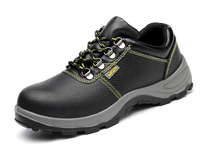 Chaussures de sécurité pour hommes en cuir véritable avec embout en acier anti-crevaison pour le travail et la construction pour l'hiver