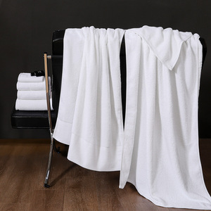 Logo personnalisable hôtel visage <span class=keywords><strong>serviette</strong></span> intégration Jacquard coton doux blanc serviettes pour adultes hôtels utiliser - Product Image 4