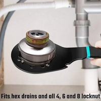 Clé à écrou universelle polyvalente pour évier, clé à molette durable de haute qualité pour desserrer et tirer vers le haut les écrous de verrouillage du filtre