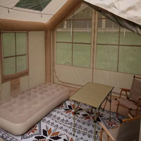 Tente gonflable d'air de camping extérieur pour les grandes familles en tissu Oxford