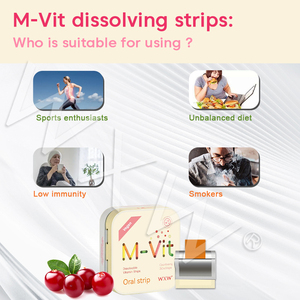 Tiras multivitamínicas para disolver a buen precio, sabor personalizado, fuerza ósea disuelta, inmunidad, absorción de calcio, tiras orales de vitamina - Product Image 4