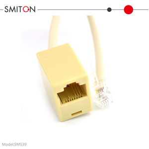 Câble d'extension Ethernet vers téléphone OEM/ODM Cat5/Cat6 RJ45 mâle vers RJ9 femelle en cuivre pur pour ordinateur - Product Image 3