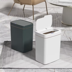 <span class=keywords><strong>Poubelle</strong></span> automatique à capteur intelligent avec couvercle <span class=keywords><strong>Poubelle</strong></span> en plastique sans contact pour une utilisation intérieure dans la cuisine, la salle de bain, la maison <span class=keywords><strong>et</strong></span> le bureau - Product Image 1