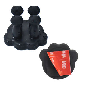 ONEQUAN 4 pièces, crochet mural multifonctionnel en silicone imperméable, adhésif, pour accrocher les clés, les brosses à dents, les serviettes, pour la <span class=keywords><strong>douche</strong></span>, la cuisine, le bureau - Product Image 1