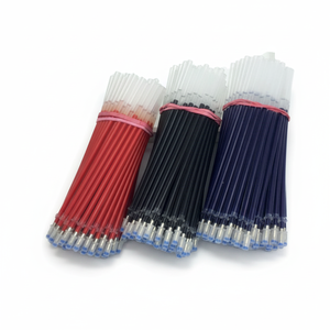 Recharges de <span class=keywords><strong>stylo</strong></span> bille effaçables en plastique de bonne qualité, pointe fine 0,5 mm, bleues, pour le bureau et l'école - Product Image 4