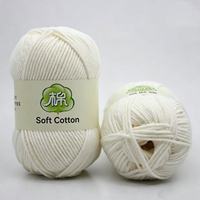 100% Cotton Yarn 16S/5ply 50g Textured Blend Anti-Pilling Ring Spun Eco-Friendly Recyclable Crochet Yarn for Hand Knitting