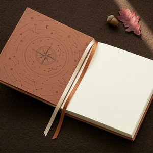 LABON Juego de Regalo de Diario de Edición Limitada Autumn Adventures, Cuaderno de Tapa Dura de Tela Vintage con Ventana Hueca, Planificador de Viajes Celestiales - Product Image 6