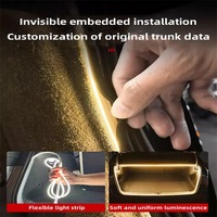 Pour Audi A4 A6 12V LED barre lumineuse de coffre arrière voiture intérieur lumières ambiantes atmosphère Camping Boot Room lampe Auto coffre bande lumineuse