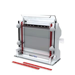 Tanque de electroforesis secuencial SCITEK con capacidad de 750 ml para buffer y gran capacidad para muestras, con capacidad para 96 muestras de PCR para diversas experimentos. - Product Image 1