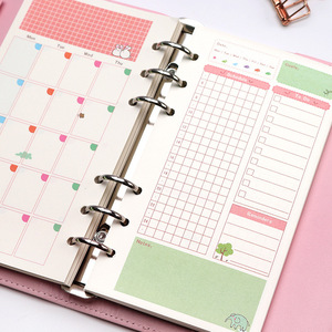 Recambio de Agenda Diaria A5/A6 de 6 Anillas, Planificador de Gestión del Tiempo, Libro de Horarios, Diario de Estudio para Estudiantes, Recambio de Insertos al por Mayor - Product Image 5