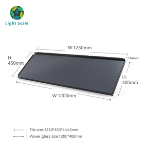 Tuiles photovoltaïques DYW-DJD01, tuiles de toit photovoltaïques, bardeaux BIPV, tuiles de toit solaires en <span class=keywords><strong>ardoise</strong></span> naturelle, <span class=keywords><strong>panneau</strong></span> CdTe double vitrage 75W - Product Image 2