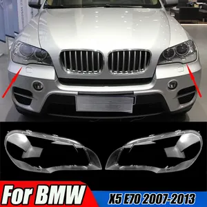ฝาครอบไฟหน้ารถยนต์สำหรับ E70 2007-2013 โคมไฟหน้า ฝาครอบเลนส์ กระจกใส ชุดตัวโคมไฟ - Product Image 1