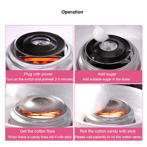 Mini <strong>Cotton</strong> <strong>Candy</strong> Machine Floss <strong>Sugar</strong> <strong>Candy</strong> <strong>Cotton</strong> Machine Automatic <strong>Cotton</strong> <strong>Candy</strong> Machine For Birthday Or Family Parties - Product Image 2