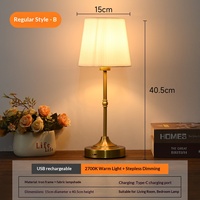 Lampe de table d'ambiance moderne en métal pour la chambre à coucher, éclairage d'ambiance créatif rétro DIY LED, veilleuse tactile