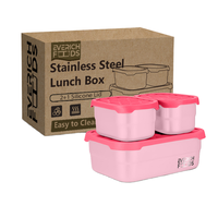 Boîte à lunch bento de grande capacité, réutilisable, étanche, avec couvercle en silicone sans BPA, de qualité alimentaire, 720 ml