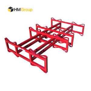 כבד מתכת מותאם אישית פלדה stackable 3 פתרון אחסון גבוה 4 יין חבית בקבוק מתלה - Product Image 2