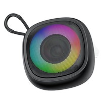 Haut-parleur portable sans fil 5.3 avec mini-caisson de basses pour extérieur, sortie 5W, matériau ABS, batterie 500-1000mAh, emplacement pour carte