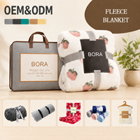 Couverture Polaire Rose Personnalisée OEM ODM à Motif Fraise – Décoration Douce et Confortable pour Adolescents, Idéale comme Cadeau, Plaid Doux et Confortable à Motif Fruité pour Canapé