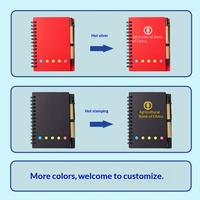 Cuaderno Espiral de Papel Kraft con Diseño Personalizado, Notas Adhesivas Reutilizables, Notas Adhesivas Desprendibles Personalizables