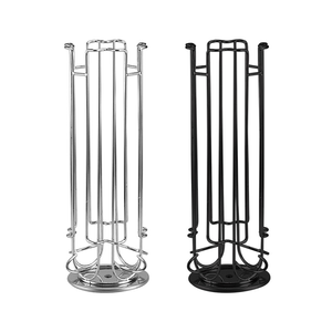 Usine de haute qualité café Capsule support de stockage 360 degrés rotation café Capsule Pod 24 pièces support métal noir <span class=keywords><strong>pour</strong></span> <span class=keywords><strong>Dolce</strong></span> <span class=keywords><strong>Gusto</strong></span> - Product Image 1