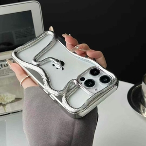 Nouvelle conception 2025, <span class=keywords><strong>coque</strong></span> de téléphone en TPU PC créative en forme de <span class=keywords><strong>serpent</strong></span> pour 16/15/14 Pro Max/13/12/<span class=keywords><strong>11</strong></span>, antichoc, résistante aux rayures - Product Image 5