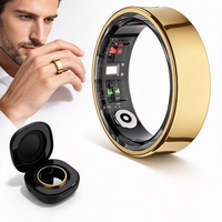 Cincin Pintar R09 Tahan Air IP68 dengan Kontrol Jarak Jauh, Pemantau Detak Jantung & Tidur, Berbagai Mode Olahraga untuk Pria dan Wanita