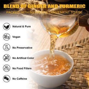 Té de Flores Mezclado con Cúrcuma, Jengibre y Canela, 120 Bolsitas de Té Sin Gluten, Favorece la Salud Digestiva e Inmunológica Antiinflamatoria - Product Image 5