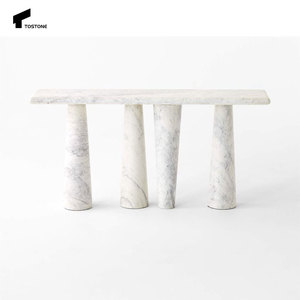 Tostone Interiors Furniture Natural Arabescato Mármol <span class=keywords><strong>blanco</strong></span> <span class=keywords><strong>Entrada</strong></span> Consola Mesa para <span class=keywords><strong>entrada</strong></span> Sala de estar Hogar Villa Decoración - Product Image 4