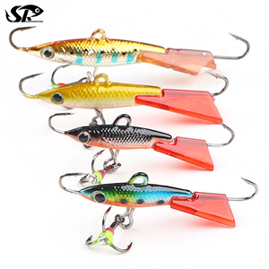 SUPERIORFISHING Équilibreur Pêche en mer Glace Matériel de montage de mouches Leurres bioniques Truite Plastique Glow Tip Up Ice Triple Hook - Product Image 1