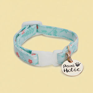 แฟชั่นคอสุนัขพิมพ์ลายแบบกำหนดเองผ้าฝ้ายทันสมัยหรูหราสไตล์หรูหรานุ่มและทนทานส่วนบุคคลขายส่ง OEM ODM - Product Image 1