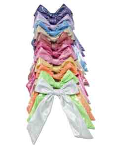 ชุดคลิปหนีบผมสไตล์ผ้าหางยาวและสั้นสำหรับสาวๆกิ๊บติดโบว์หวานแบบสั่งทำ - Product Image 4