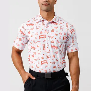 Anpassen des Logos Kurzarmhemd Herren Polo 3D bedruckte Polos hirts Hawaii Quick Dry Sports Herren Golf Polo T Shirt
