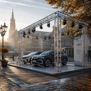 Structure modulaire carrée sur mesure pour stand d'exposition automobile, idéale pour les décors de stand d'exposition de voitures - Product Image 3