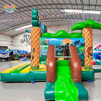Vente flash Château gonflable AirFunPro Robot Warrior en PVC, toboggan gonflable pour enfants, jeu de maison, fête, saut, combo extérieur