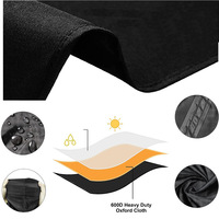Couverture d'attelage de remorque de voyage RV toutes saisons noire personnalisée en polyester-Couvertures d'attelage de remorque d'occasion en gros