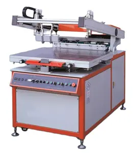 Semi-automatic diagonal arm screen printing machine for sticker printing produced by Foshan yincai
